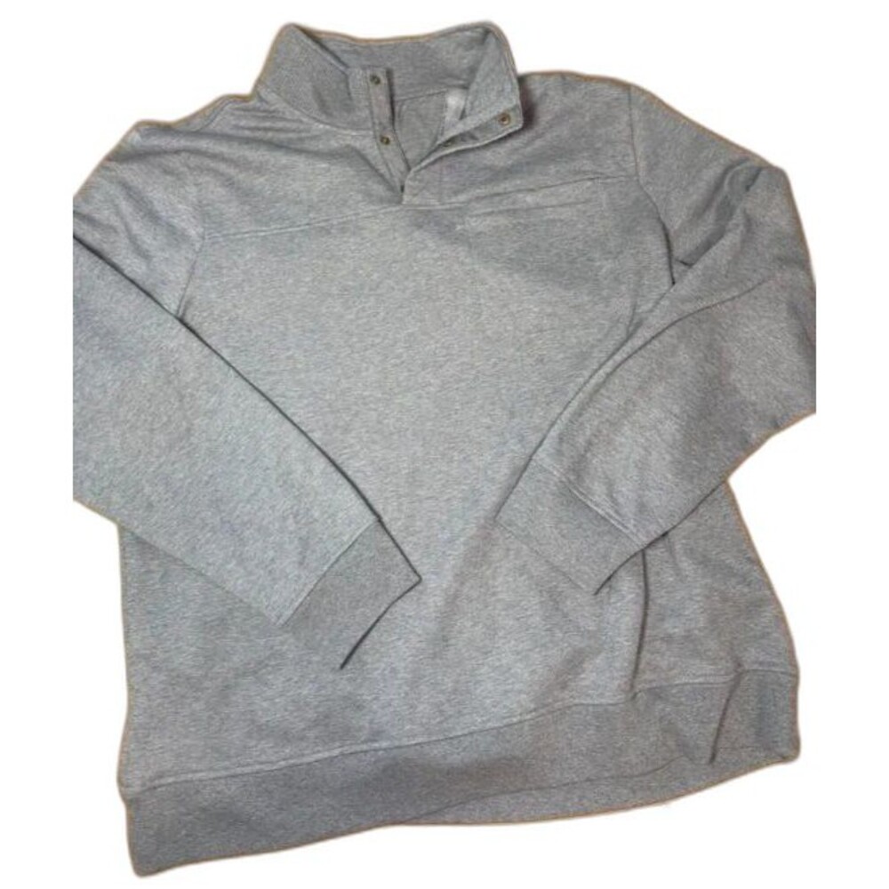 Magellan Outdoors Snap Pullover | 2XL | Heather Gray | Classic Fit